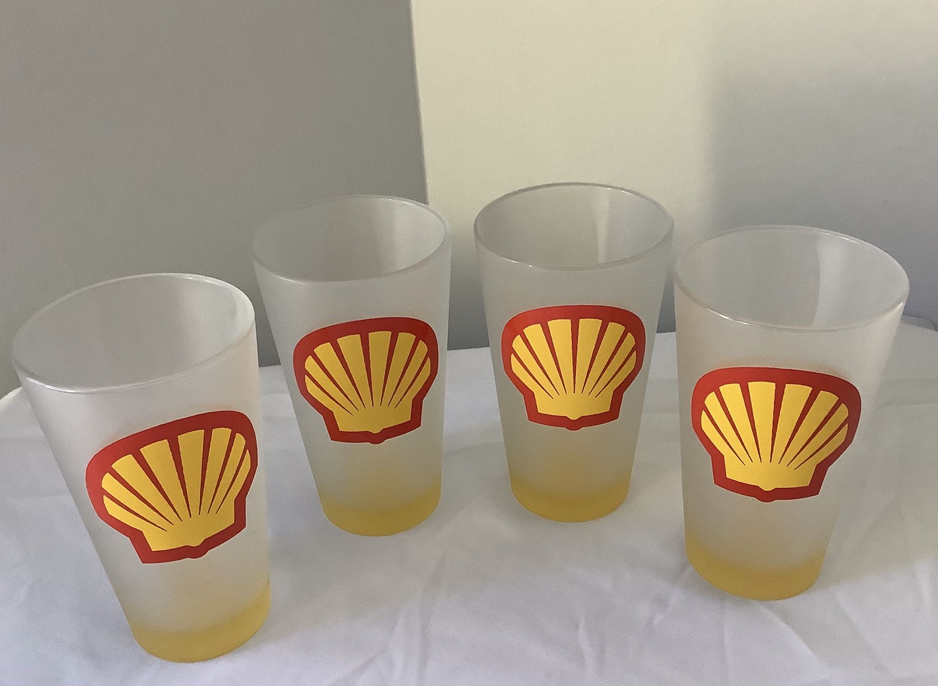 Collectible “Shell Oil” Drinking Glasses - Vintage Promotional Glasses - Never Used! 
