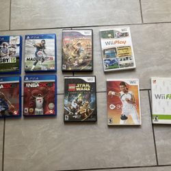 PS4 and Wii Games