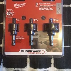 Milwaukee 3 Piece Hole Saw Set
