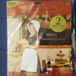 2 PC Bonnett And Apron Costume