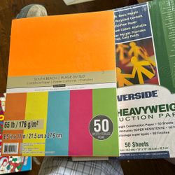 Construction And Card Stock Paper Brand New