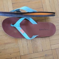 Feelgoodz LEATHER Sole Flip flops 10.5