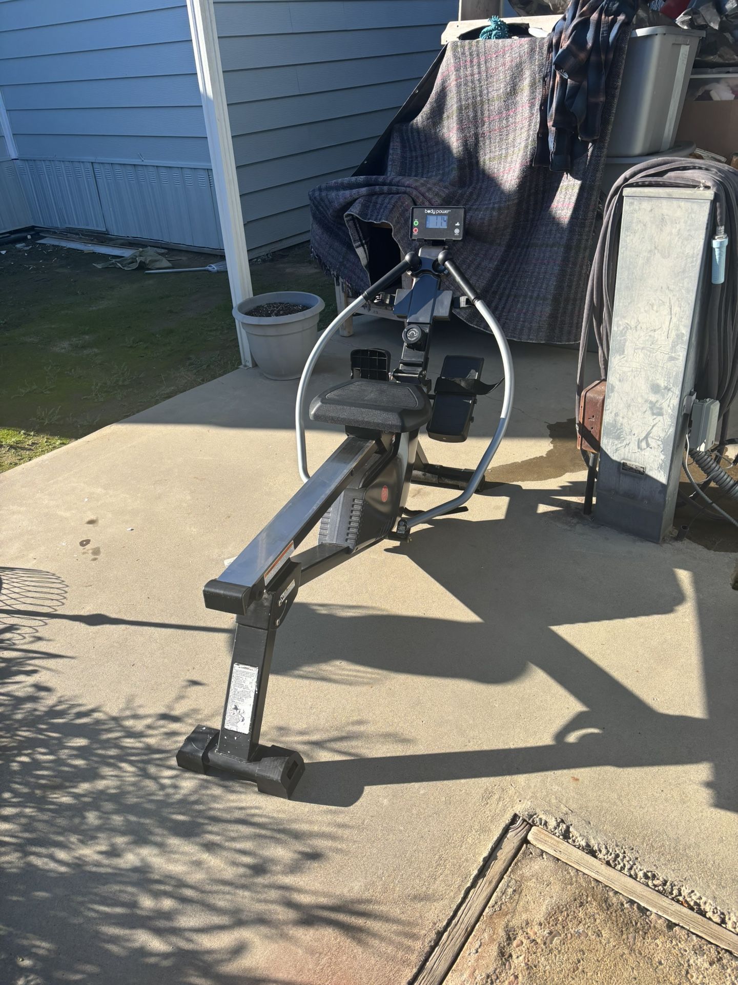 Body Power Magnetic Rowing Machine