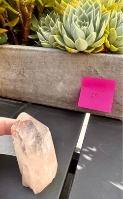 Clear quartz crystal