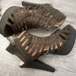 Olive Green High Heels 