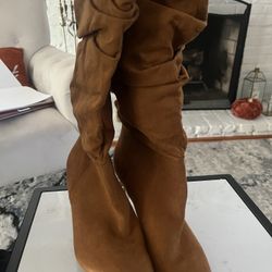Brown Heeled Boots
