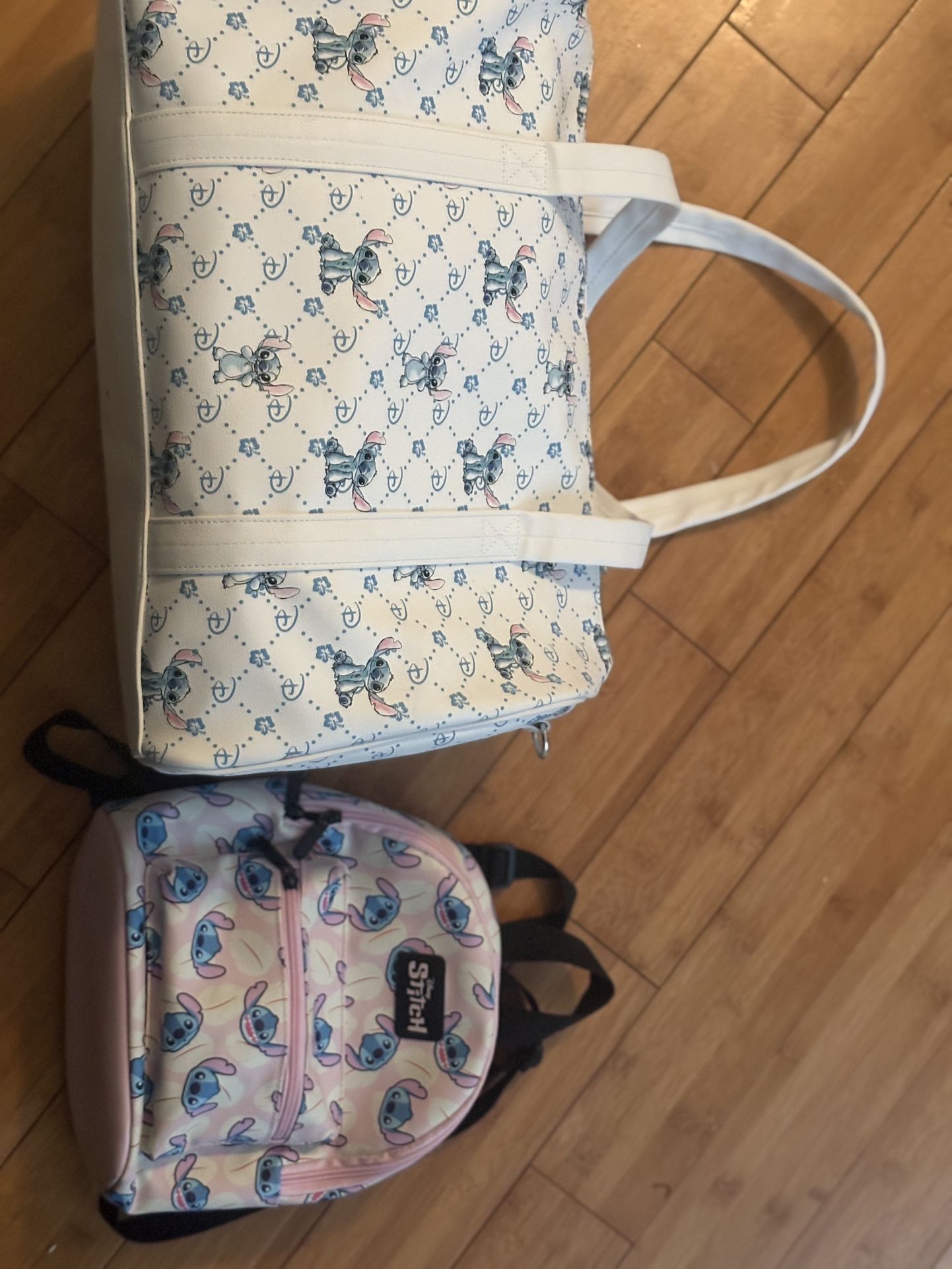 Disney Stitch Duffel Bag And Backpack