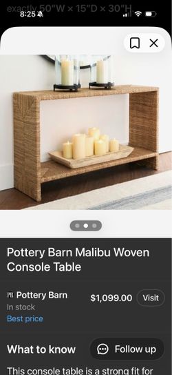 Pottery Barn Console Table