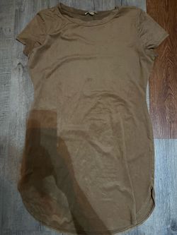 Brown suede dress