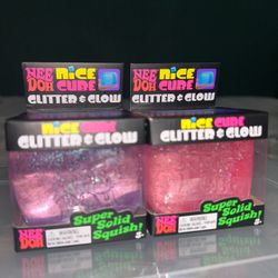 Nee Doh Nice Cube Glitter & Glow