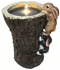 Fuente Tronco con Conejos – Mayoreo $60