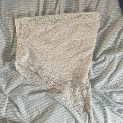 Off The Shoulder Laced White Top