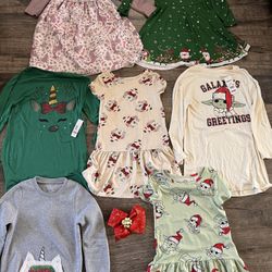 Girls Size 6 Christmas Clothes 