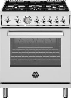 Bertazzoni PRO305GASXV 30 Inch Freestanding Gas Range with 5 Sealed Burners