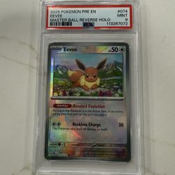 Pokemon Eevee Master Ball PSA 9