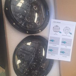 Jeep Or Vehicles  With 7 " Round Headlamp. C10 Chevrolet.  Led Headlamp Set  New In Box.. 35th Ave And McDowell Phx 