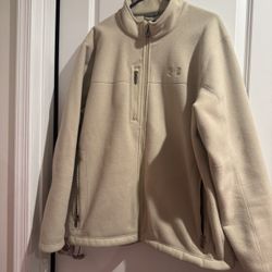 Under Armour Beige Fleece Outerwear Size XL