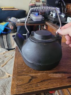 Cast iron teakettle