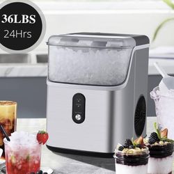 Nugget Ice Maker 36Lbs/24H Countertop 
