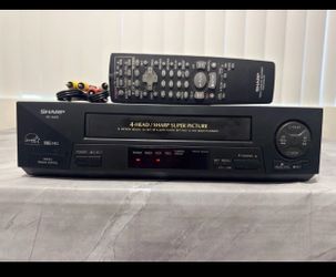 Sharp VC-A410U 4-Head VHS VCR Player Recorder w/ Remote💥 Tested Working💥