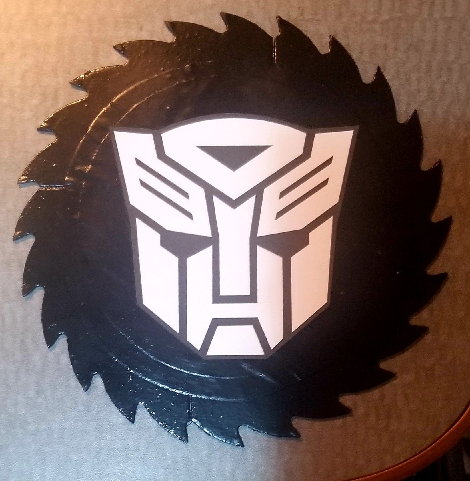 Autobot Transformers Decorative Saw Blade