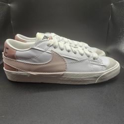 Nike Blazer Low 77 Jumbo White Pink Oxford SIZE 12 (Women's)