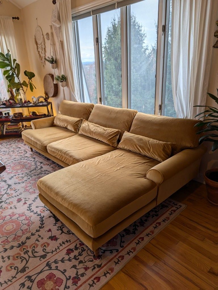 Interior Define Living Room Set - Sectional And Chair