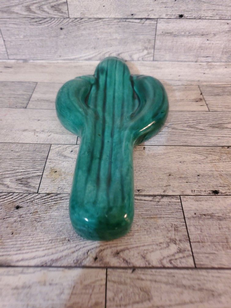 Ceramic Spoon Rest Cactus Wall Plaque