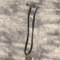 Black Choker With Charm