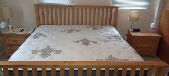 Free king bed with Stearns and Foster mattress
