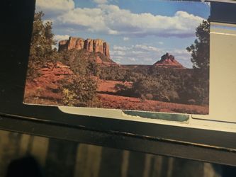 Bell and church rock vintage Postcard