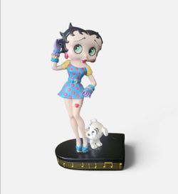 AS-IS / REPAIRED 1995 Danbury Mint Betty Boop "Betty Sings the Blues" Figurine