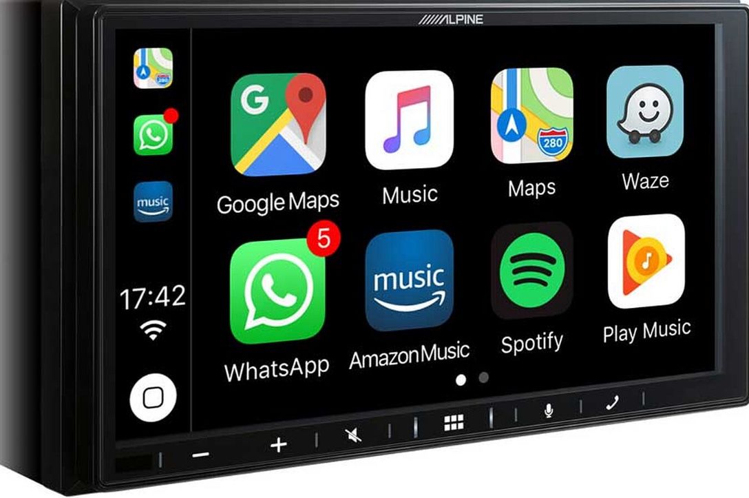 Alpine iLX-W650 7" Double DIN Touchscreen Digital Multimedia Receiver with Bluetooth, Apple CarPlay and Android Auto