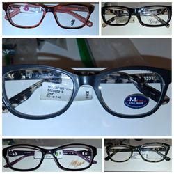 Various glasses different brands all brand new ready to have your prescriptions added to a frame? I got u