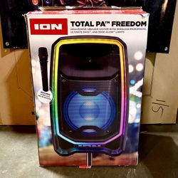 ION 650W Total PA Freedom – High-Power PA Speaker + Wireless Mic | Indoor/Outdoor Events