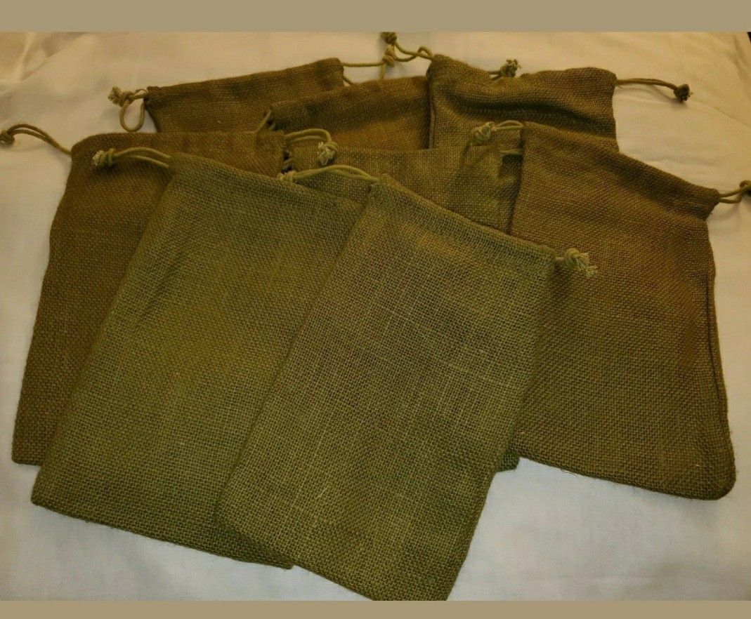 28 Burlap Drawstring Gift Bag Sack Pouch