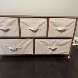 Pink and Rose Gold 5 Drawer Storage