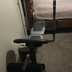 Workout bench + Weights