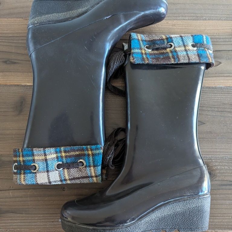 Sperry wedge rain boots clearance