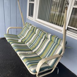 Porch Swing With Newer Cushions