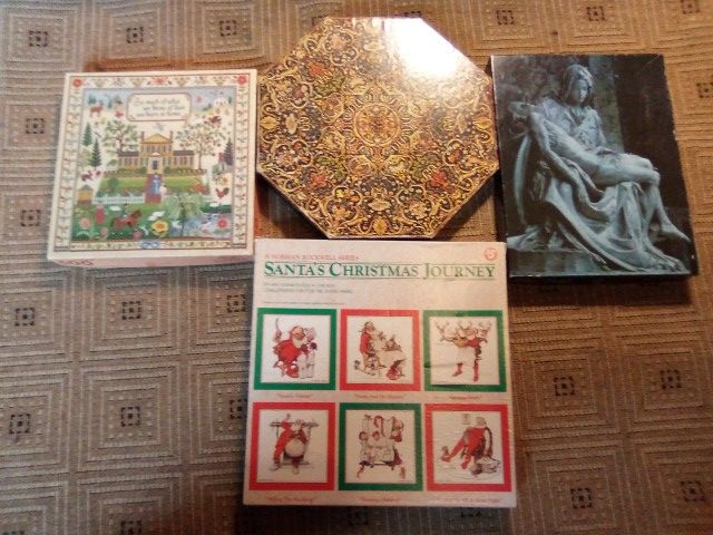 Lot Of 4 Springbok Jigsaw Puzzles