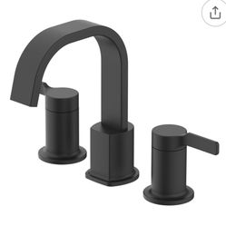 Allen + Roth Bathroom Bath Sink Faucet Black