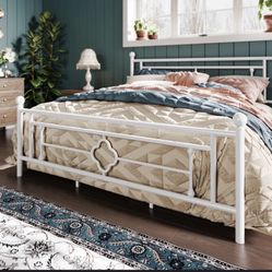 King Bed Frame White