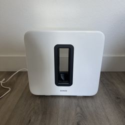 ‏Sonos Sub Wireless Subwoofer - White  