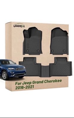 New in the box Landrol Car Floor Mats Replacement for Jeep Grand Cherokee 2016-2021/ Grand Cherokee WK 2022 (Not for L) Odorless Custom Fit Liners Fro