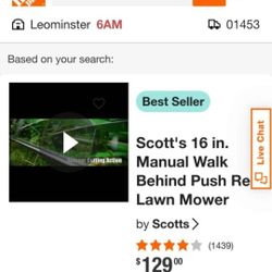 Scott's 16 in. Elite Reel Mower