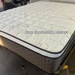 Mattress Pillow Top Queen Sizes New 🆕  In Plastic   Mattress only $199  🆕Mattress with box spring $260  Delivery $30🚚 All sizes available