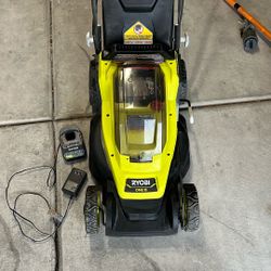 ONE+ 18V 13 in. Cordless Battery Walk Behind Push Lawn Mower with 4.0 Ah Battery and Charger