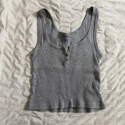 heather grey tank top