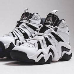 adidas CRAZY 8 Kobe Bryant 2023 White Black Basketball Shoes Men's Sz 9.5 IE7198